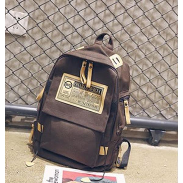 Custom new wholesale fashion Korean school boys custom canvas shoulder bag female large capacity travel backpack