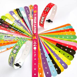 Custom PVC Wristbands with Silk Screen Printing The Ideal Event Identification