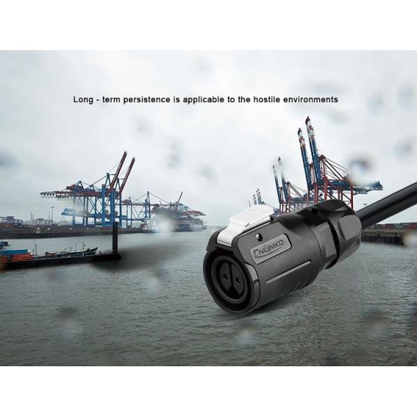 CNLINKO Manufacturer IP68 Waterproof 2 Pin Metal Male Female M16 Power Waterproof Plug Cable Socket Connector