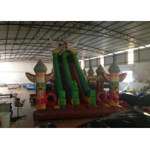Double Stitching Inflatable Indian Large Bounce House , Fun City Inflatables 8 X
