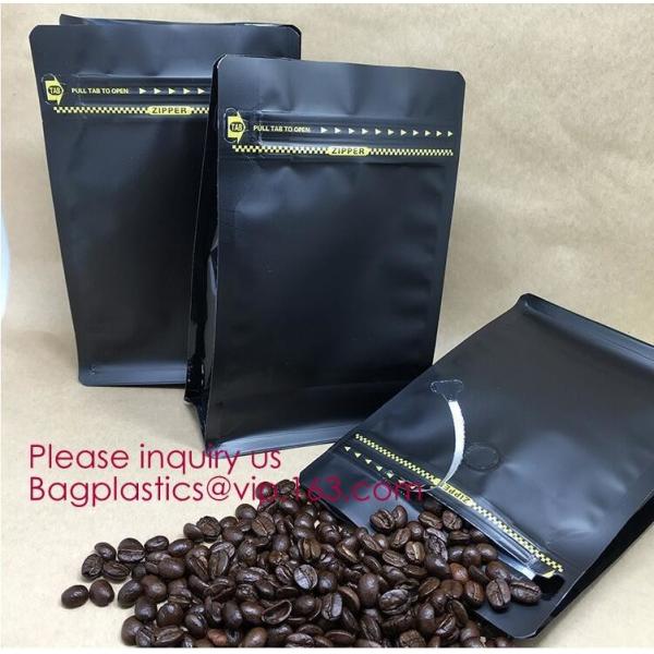 Buy Aluminum Foil Gusset k Square Block Flat Bottom Coffee Bag With Valve And Zipper,gold aluminum foil flat bottom/sq at wholesale prices