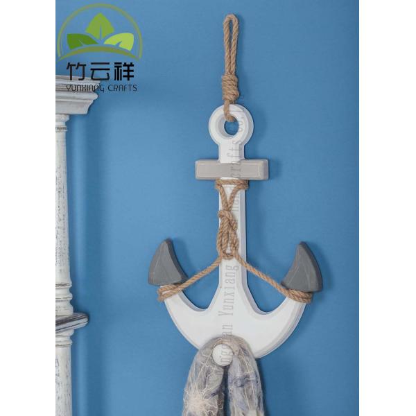 Wooden Anchor with Rope Wall Art Decor Door Living Room Hanging Ornament