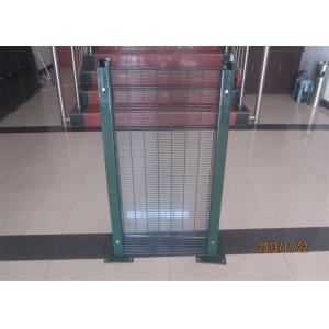 358 PVC coated welded wire mesh black fence