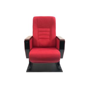 Fixed Seating Church Auditorium Conference Hall Chairs 100% Polyester Fabric