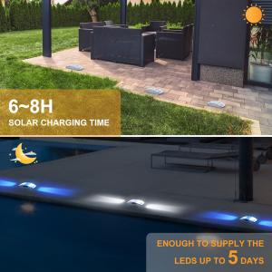Waterproof Outdoor Solar Deck Light Decorative Garden Porch Led Solar Dock Light