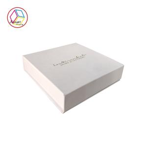 White Exquisite Rectangle Flip Cardboard Gift Box Matte Lamination