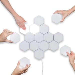 Touch Sensitive LED Quantum Wall Lamp Plastic Hexagonal For Gift DIY Lovers