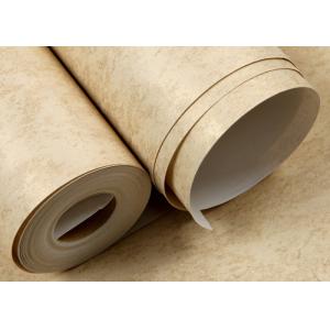 Beige Elegant Contemporary Living Room Wallpaper Soundproof