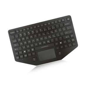 Anti Microbial Coating Military Rugged Keyboard 93 Key Silicone Material