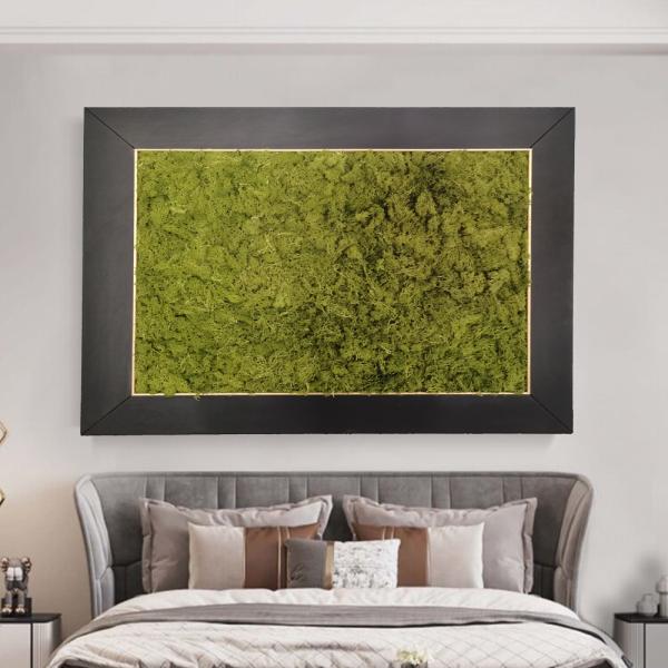 Hand Painted Modern Home Decor Relief Wall Hanging Decoration Painting Wall Art Craft 3D Relief Painting Mixed Media Green Relief Painting