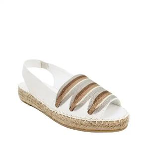 Round Toe Espadrilles Shoes High Heel With Authentic Espadrilles Sole Material