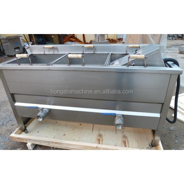 Electricity gas heating meat potato chips oil fryer machine,snack food oil frying machine