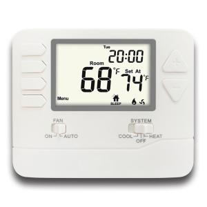 China Programmable HVAC Thermostat 1 Heat 1 Cool 24V Energy Saving on sale