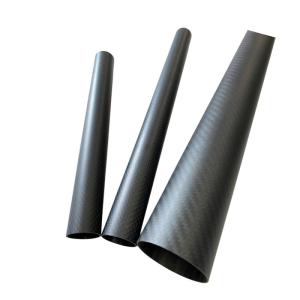 Sturdy And Wear Resistance Wrapped Carbon Fiber Round Tube For Tools Equipments