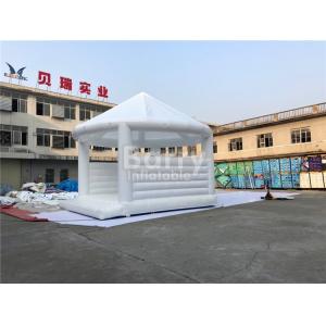 Outdoor White Bounce House With Roof For Wedding Bouncy Castle For Party
