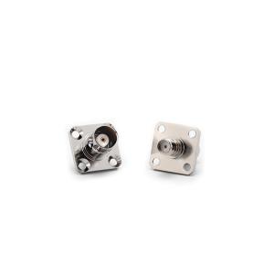 BNC Female to SMA Female Flange Adapter