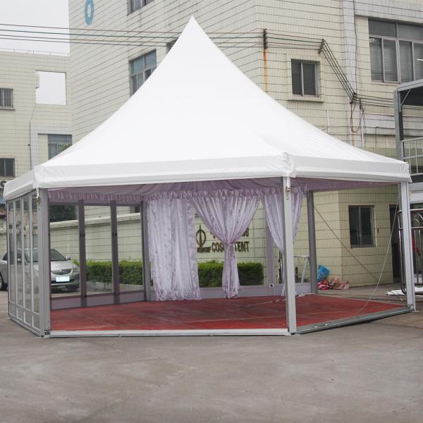 Arab Hexagon Marquee Tent Glass Wall Party Wind Resisant Structure