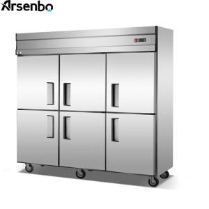 Soundless Restaurant Kitchen Fridge Freezer Anticorrosive 220V