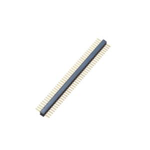WCON 2.00mm 90° DIP Round Pin Header Single Row Black Color 1*32P H=2.8mm L=11