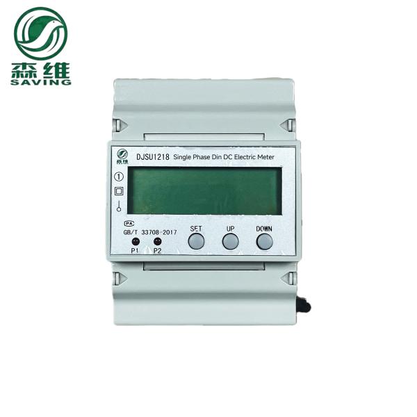 Power Range 1.5 6 kW Single Phase Din Rail Energy Meter -40C-70C with OEM