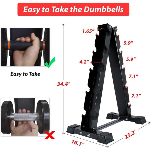 A Type Dumbbell Rack Home Gym Equipment Free Wights Racks