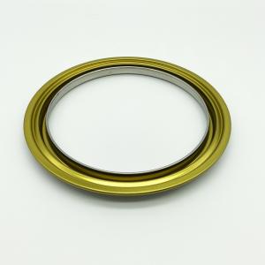 3L Gold Lacquer Metal Can Lids With Pattern Bottom