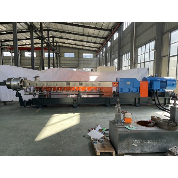 SHJ-75 High Torque Double Screw Extruder For PE PVC PLA Plastic Pellets Filament Cutting