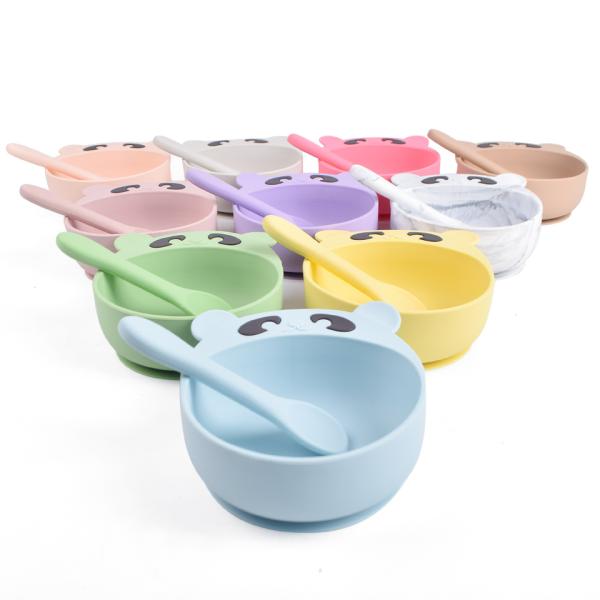 Buy Small Silicone Bowl Microwave Safe Silicone Feeding Bowl Round at wholesale prices