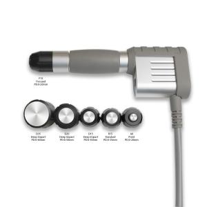 Myofascial Trigger Point Physical Shockwave Therapy Equipment On Back And
