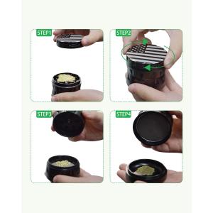 Pollen Catcher Aluminum 2.5 Inch 4 Piece Herb Grinder
