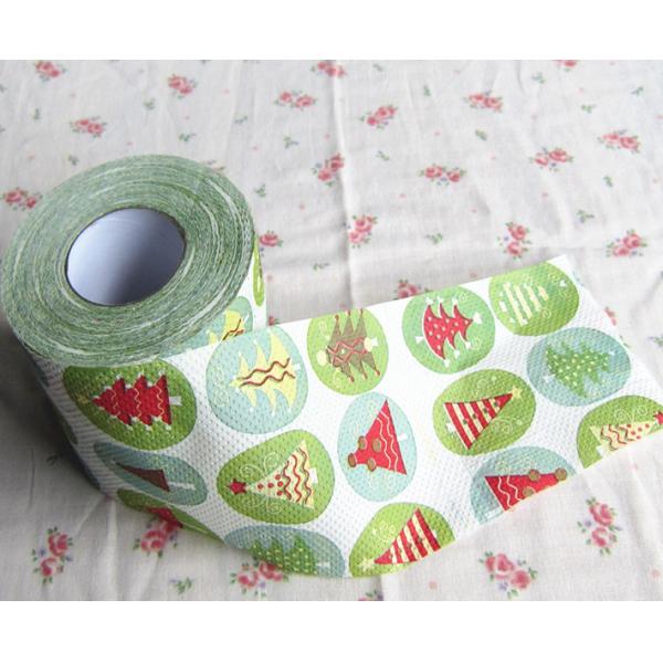 Buy Christmas Tree funny printed toilet paper roll at wholesale prices