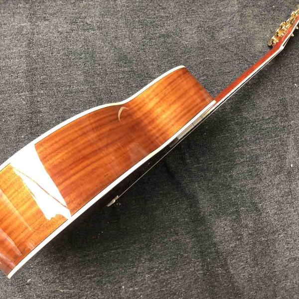 Custom Guilds 43 Inches Jumbo KOA Wood F50 Vintage Acoustic Guitar Gloss Finished Guild Electric Guitar