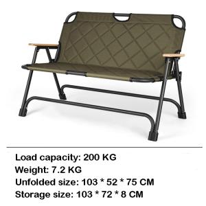 Beach Chair for Outdoor Camping Fishing Garden Leisure Double Person Portable
