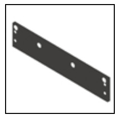 100mm Concealed Door Closer Drop Plate Regular Arm Mount Door Closer Accessories