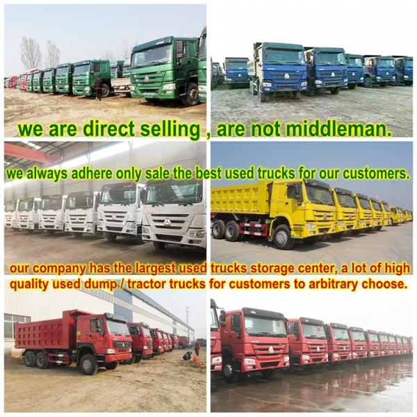 sinotruck good quality used 371HP 6x4 HOWO dump truck sells