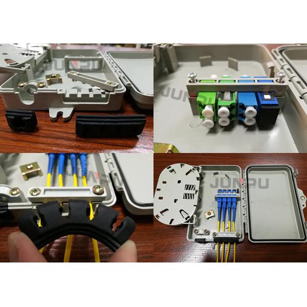 4 Core Optical Fiber Distribution Box ABS Material
