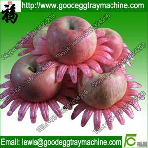 Flower blossoms and sleeves for fruit protective packaging material