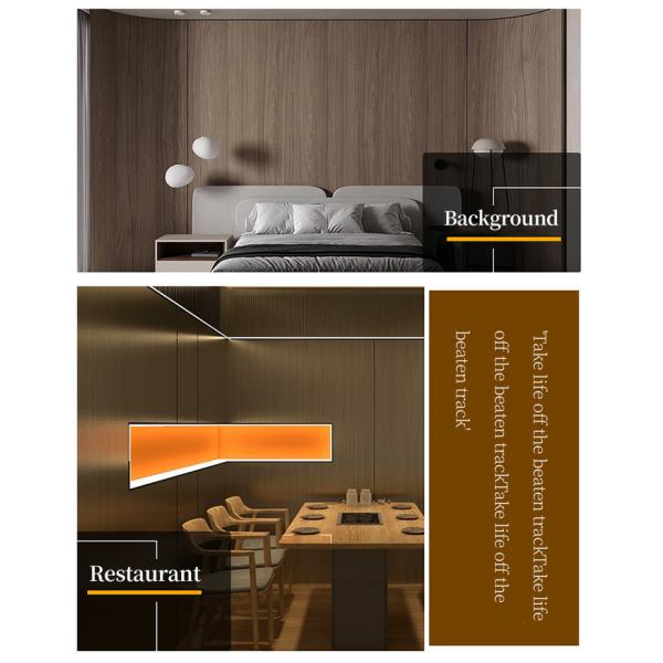 Waterproof And Mildew Proof Flat Wood Grain 1220mm Decorative PVC Wallboard Wall Panels