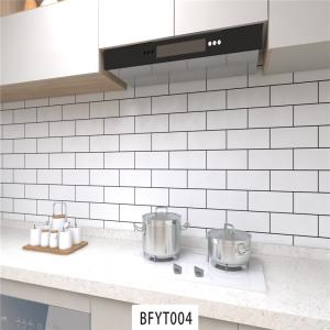 PVC Material Kitchen Sticker Thicken Durable Vinyl Wallpaper Oil Proof