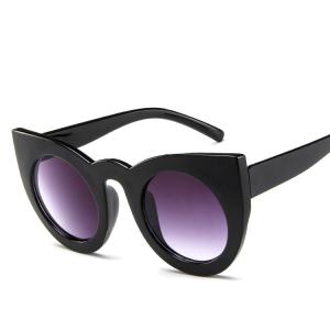 Butterfly Cat Eye Glasses Plastic Frame Clear Gradient Lens Sunglasses