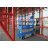 Mini Hydraulic Drive Hydraulic Platform Lift , Scissor Lift Cart 12m Movable 30% Gradeability for sale