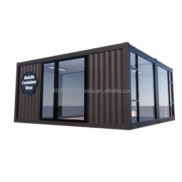 2023 Prefabricated Modular Container Houses with Aluminum Alloy Windows and Galvanized Steel Square Tubes