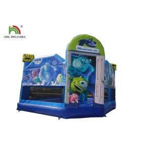 Quality Blue Realistic Monsters University Printing Inflatable Jumping Castle With Arch for sale