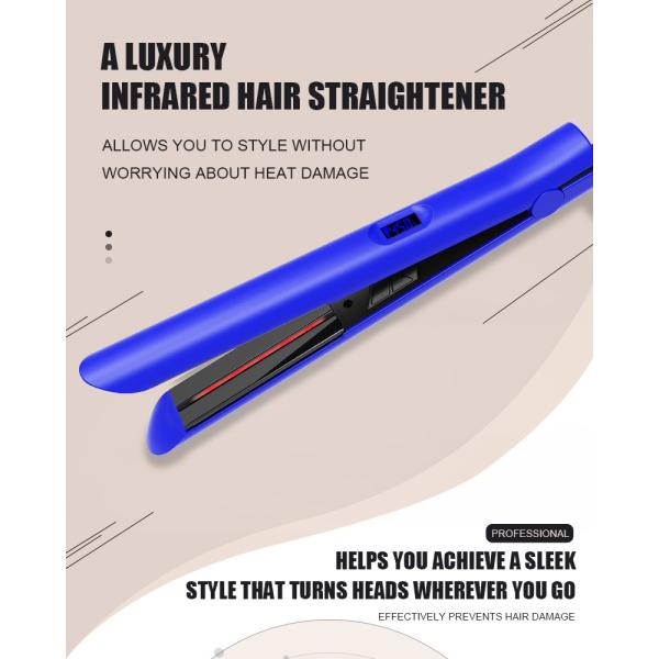 Professional Flat Iron Infrared Hair Straightener Tourmaline And Ceramic Plates