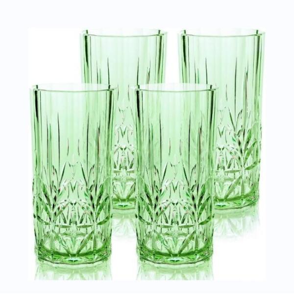 Buy Tritan Green Customized Reusable Acrylic Glass Cup Whiskey Juice Water at wholesale prices