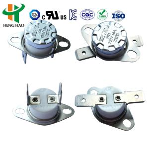 KSD301 Bimetal Thermostat with 100000 Cycles 250V 16A and 0~250℃ Temperature