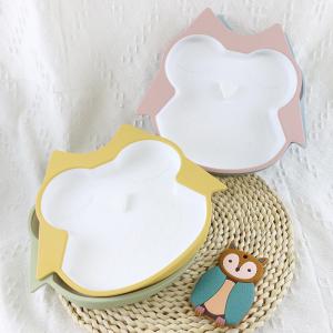 BPA Free Infant Silicone Feeding Plate Waterproof With Suction Bottom