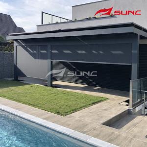 6063 Waterproof Louver Aluminum Pergola Motorized Retractable