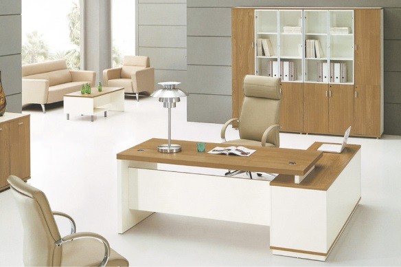 Buy modern wooden office manager desk Foshan furniture in warehouse at wholesale prices