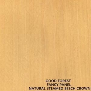 Fancy Natural Wood Panel Of Steamed Beech Crown Standard Size 2440*1220mm For